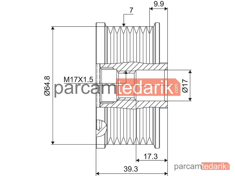 VALEO 588069 | Alternatör Kasnağı — Nissan Cabstar, Nissan Navara NP300, Nissan NT400 Cabstar